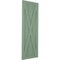 Ekena Millwork True Fit PVC Single X-Board Farmhouse Fixed Mount Shutters, Track Green, 18W x 42H, PR TFP001FH18X042TG - alternate 10